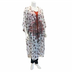 Dizzy Gal Paisley Chiffon Duster